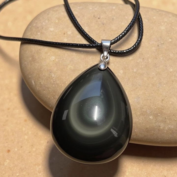 Celestial Eye Obsidian Pendant