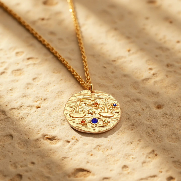 Golden Constellation Pendant - Zodiac Signs