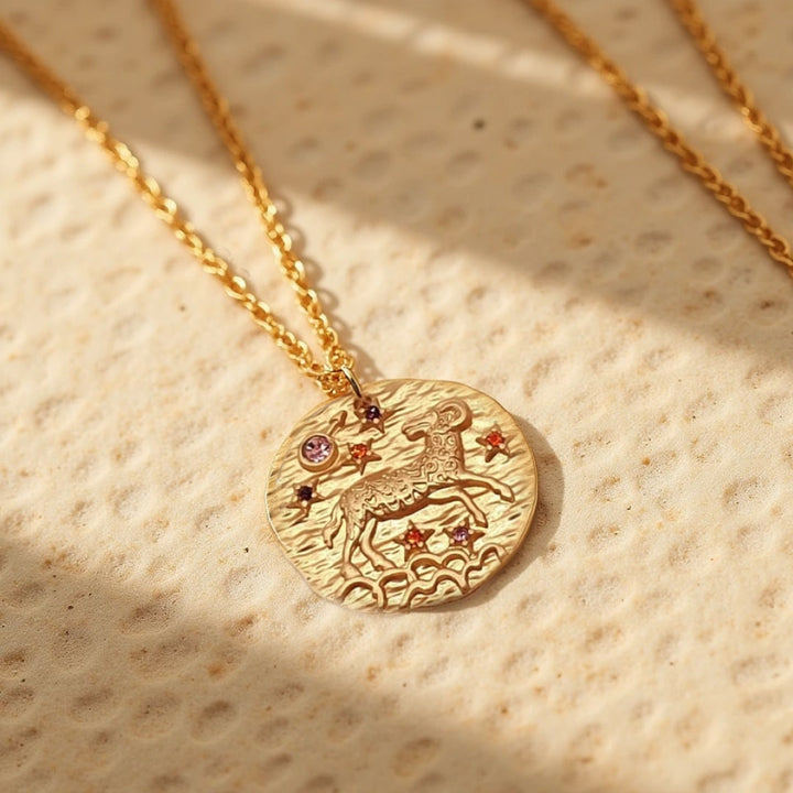 Golden Constellation Pendant - Zodiac Signs