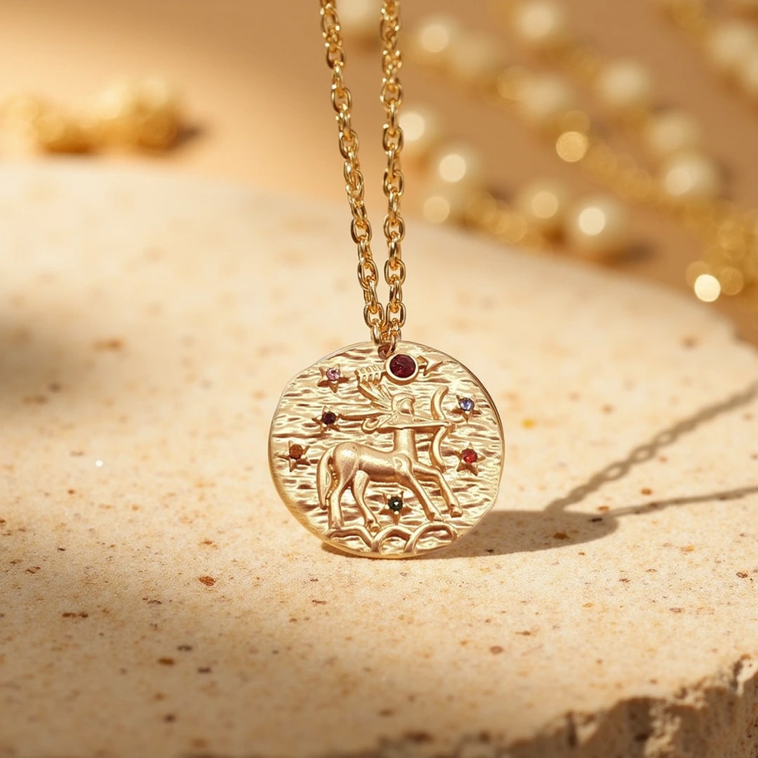 Golden Constellation Pendant - Zodiac Signs