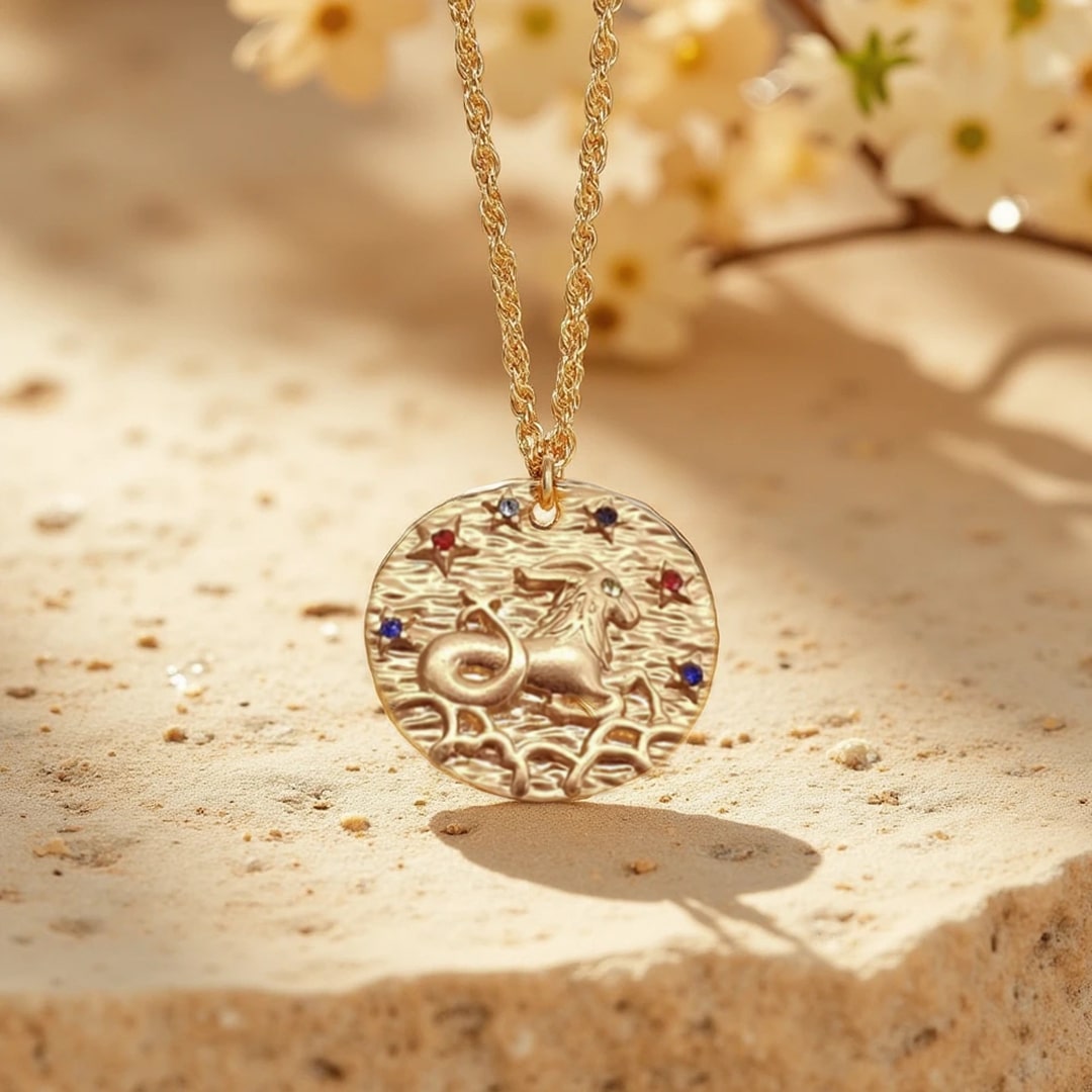 Golden Constellation Pendant - Zodiac Signs