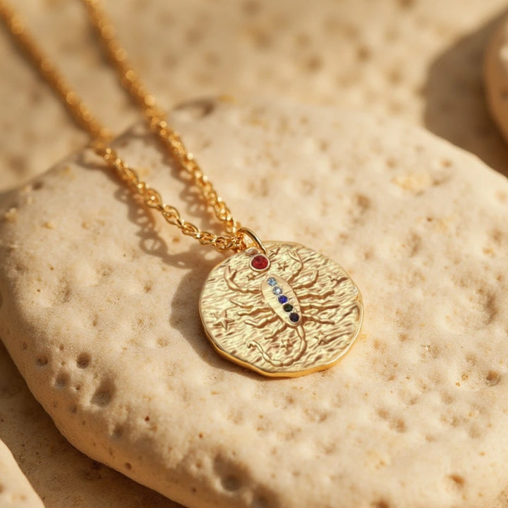 Golden Constellation Pendant - Zodiac Signs