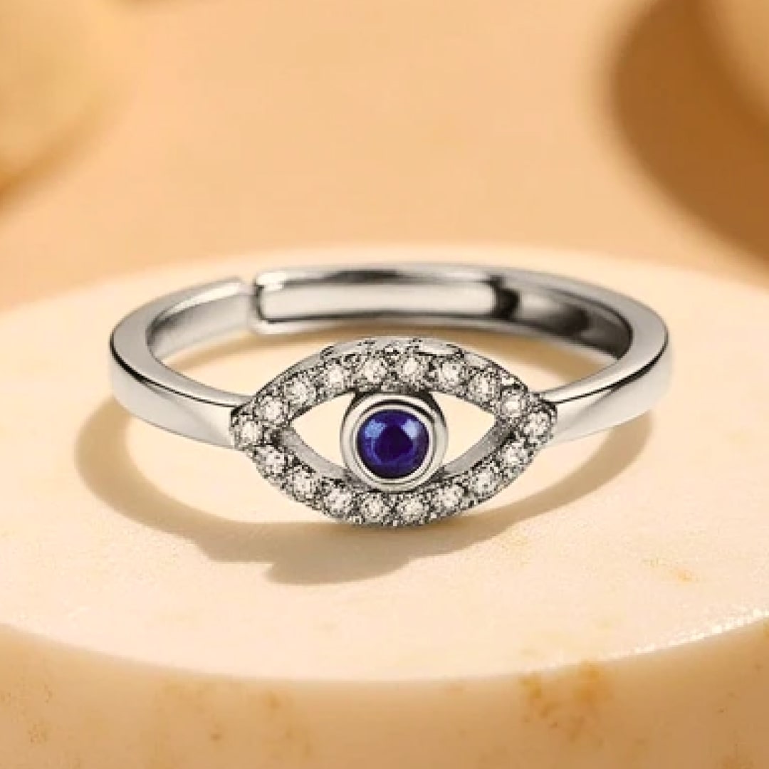 Adjustable Ring "Evil Eye"