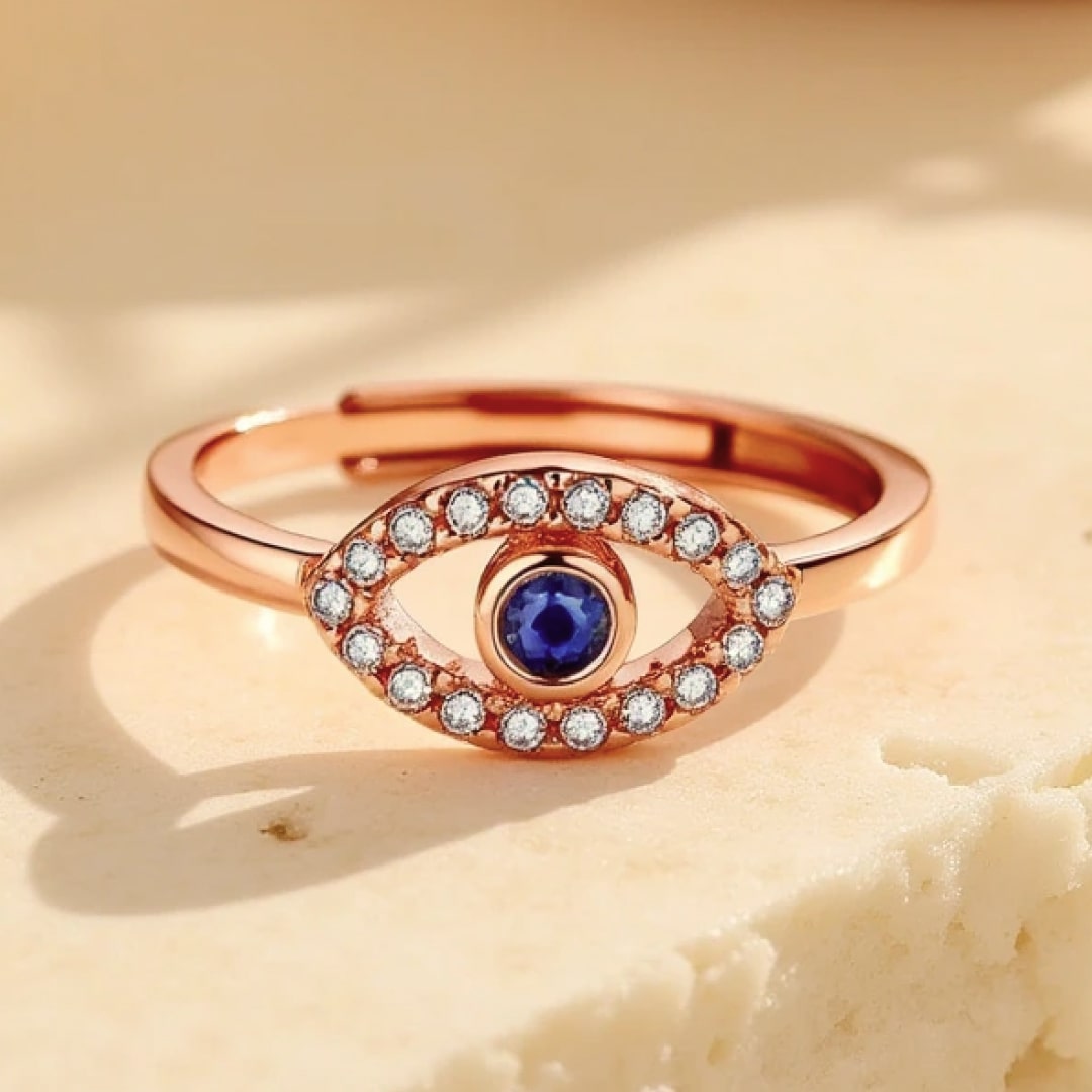 Adjustable Ring "Evil Eye"