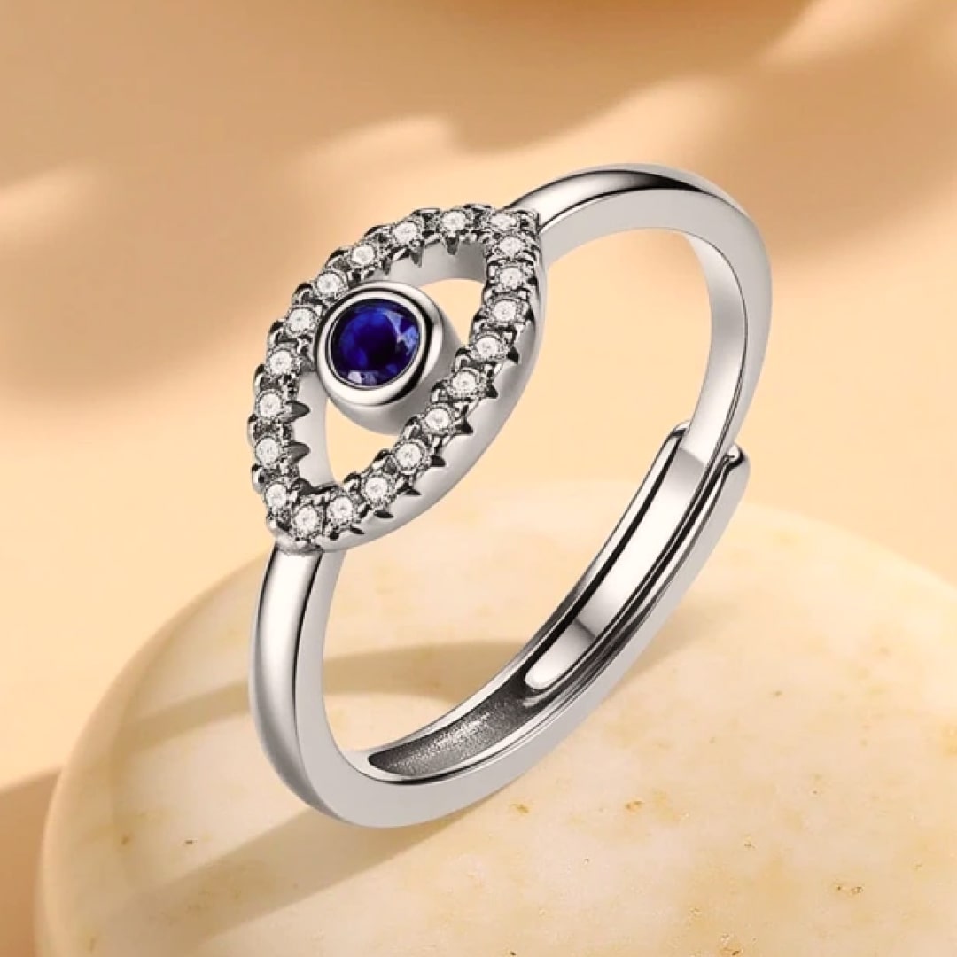 Adjustable Ring "Evil Eye"