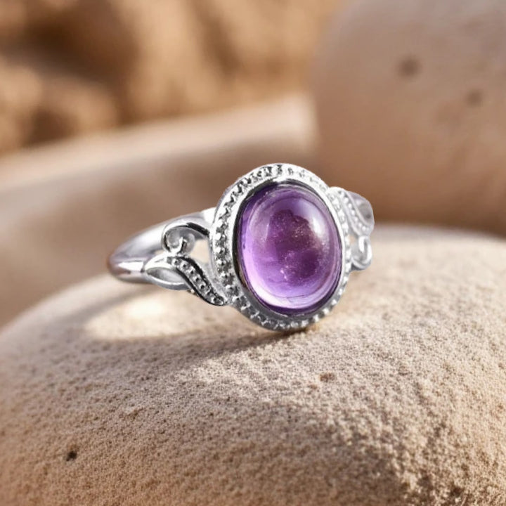 "Purifying Harmony" Ring in Amethyst