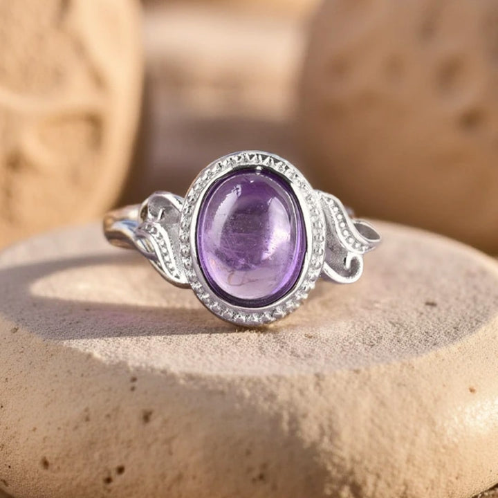 "Purifying Harmony" Ring in Amethyst