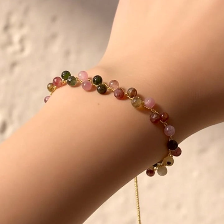 Elegant Multicolored Tourmaline Bracelet
