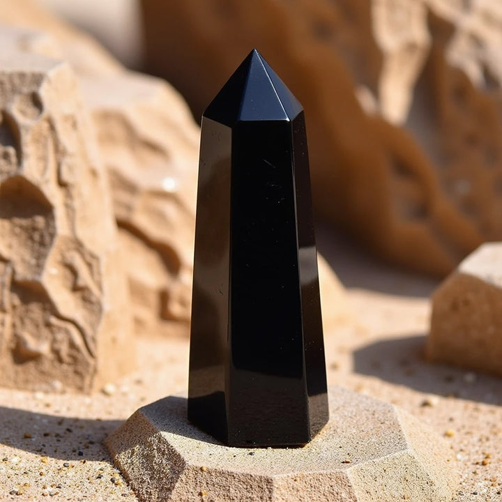 Black Obsidian Protective Point