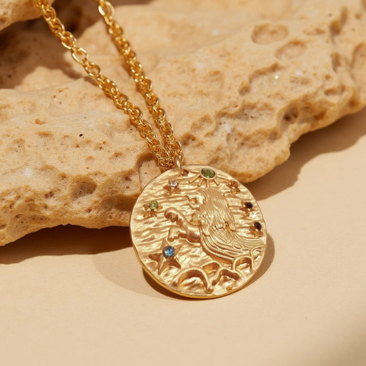 Golden Constellation Pendant - Zodiac Signs