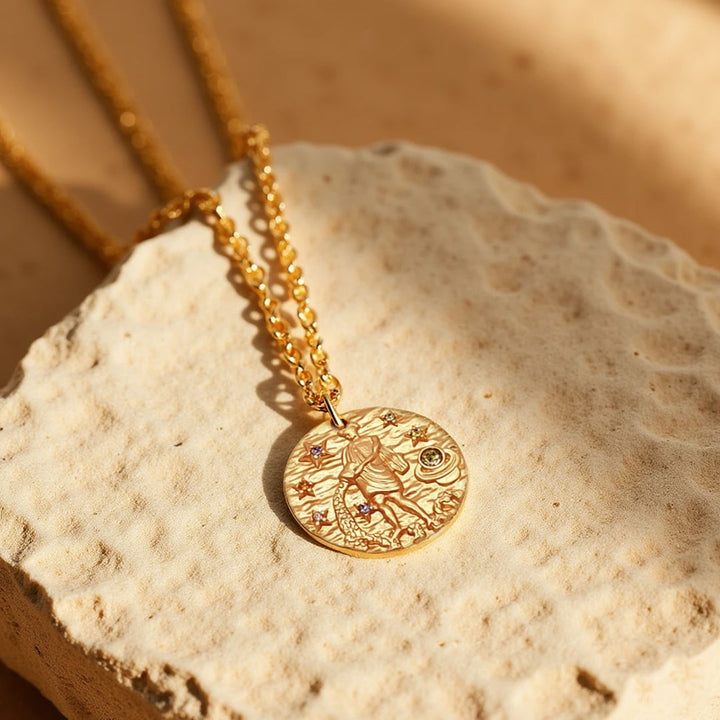 Golden Constellation Pendant - Zodiac Signs