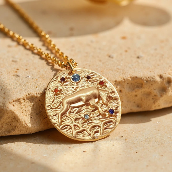 Golden Constellation Pendant - Zodiac Signs