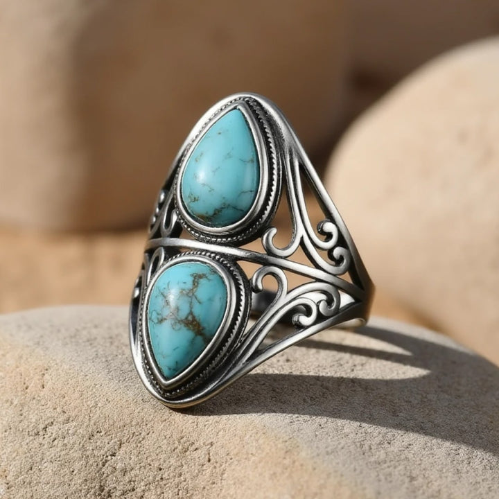Ring "Echo Protector" in Turquoise & Silver