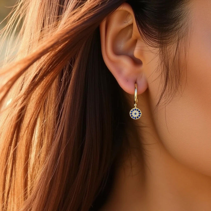 "Protective Blue Eye" Earrings