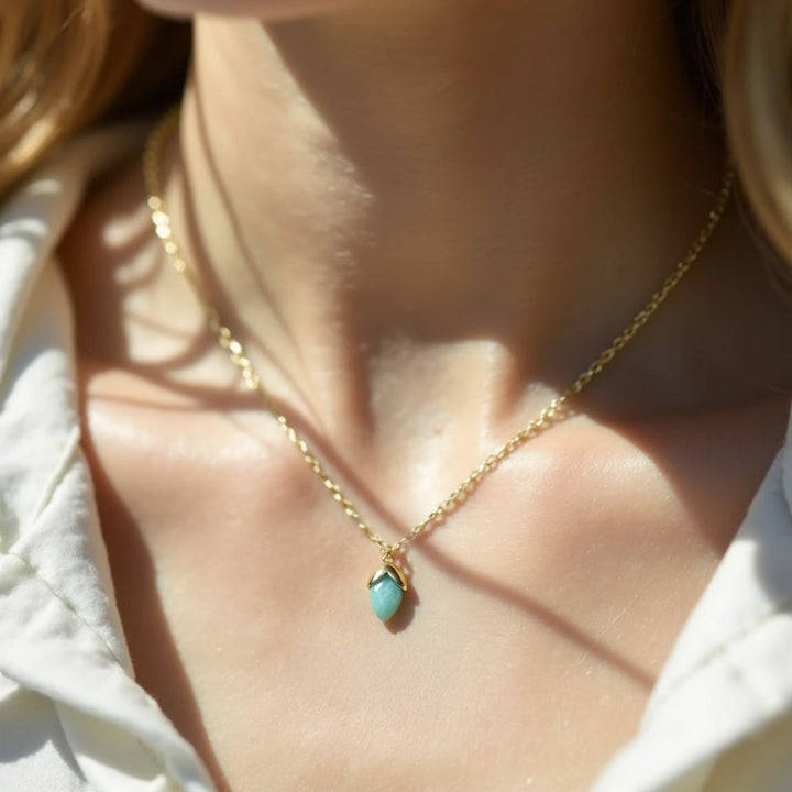 "Drop of Serenity" Pendant in Amazonite