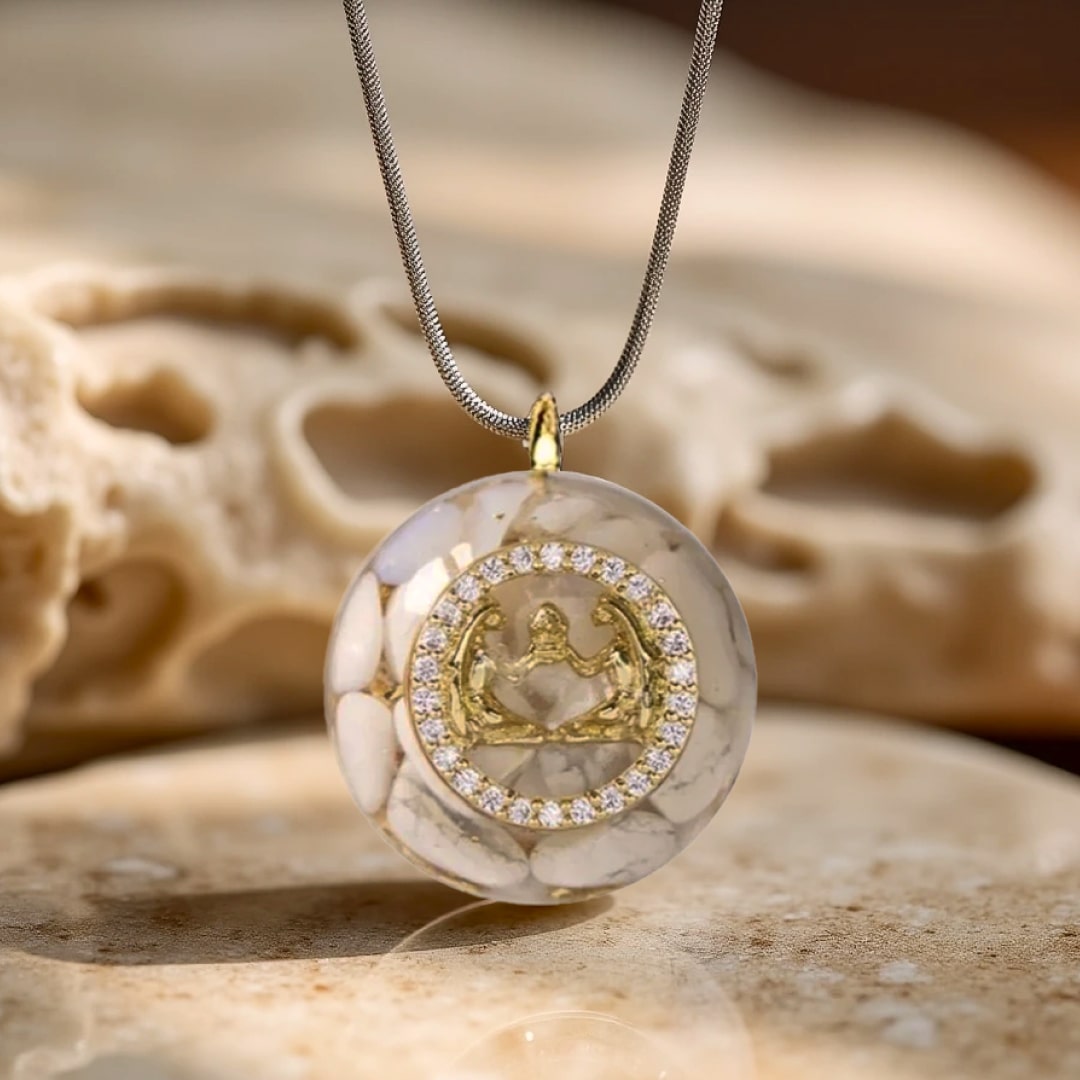 Orgonite Pendant "Astrological Sign" in Natural Stone