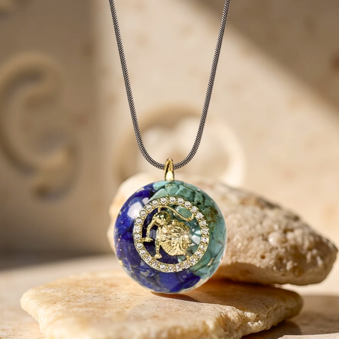 Orgonite Pendant "Astrological Sign" in Natural Stone