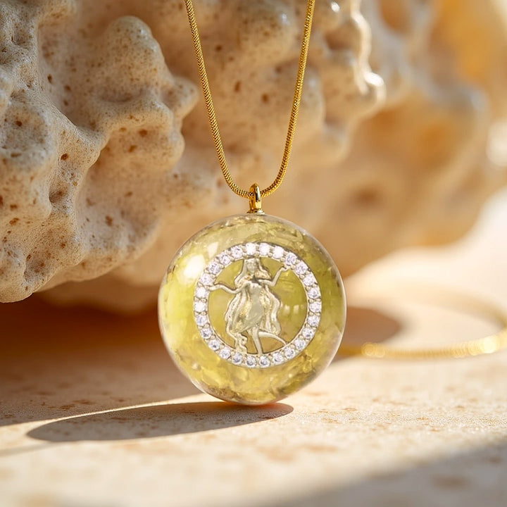 Orgonite Pendant "Astrological Sign" in Natural Stone