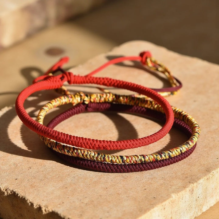 Tibetan "Lucky Charm" Bracelet Trio