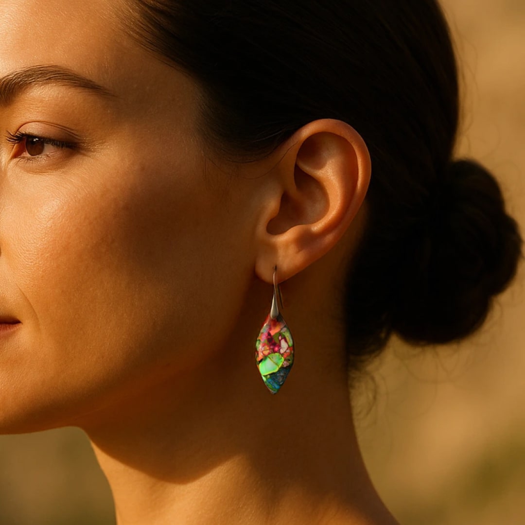 Harlequin Jasper Earrings
