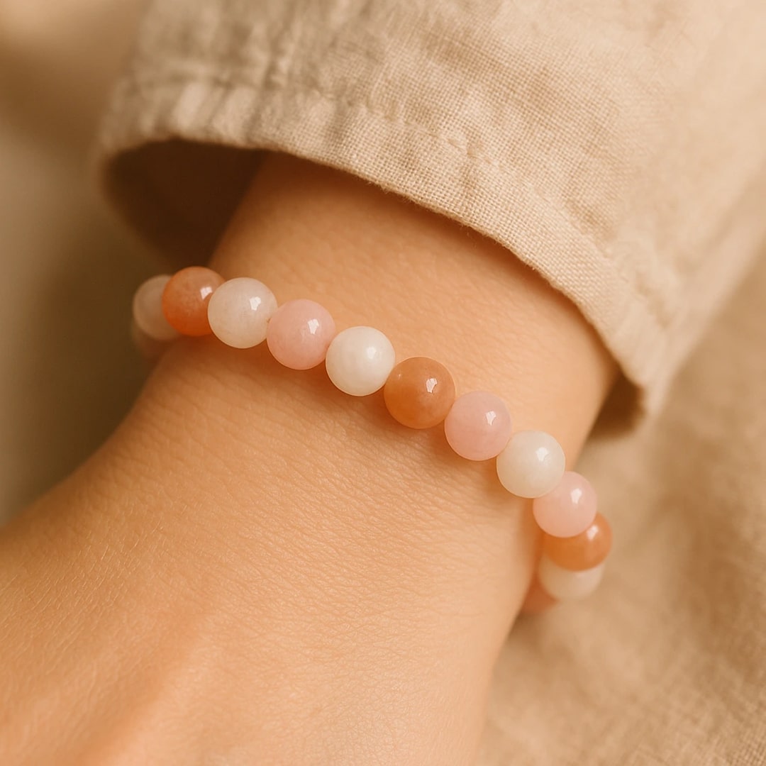 "Venus" Bracelet in Sunstone, Rose Quartz & Moonstone
