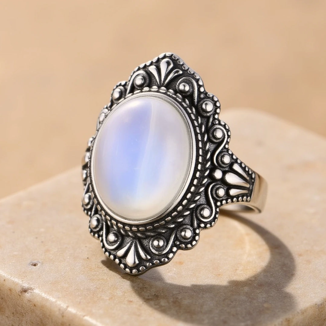 "Presage" Ring in Moonstone