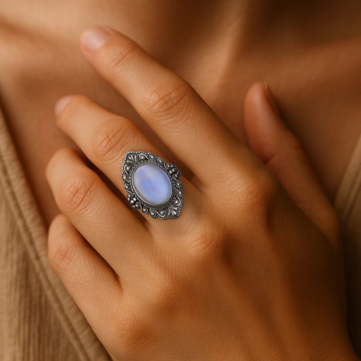 "Presage" Ring in Moonstone