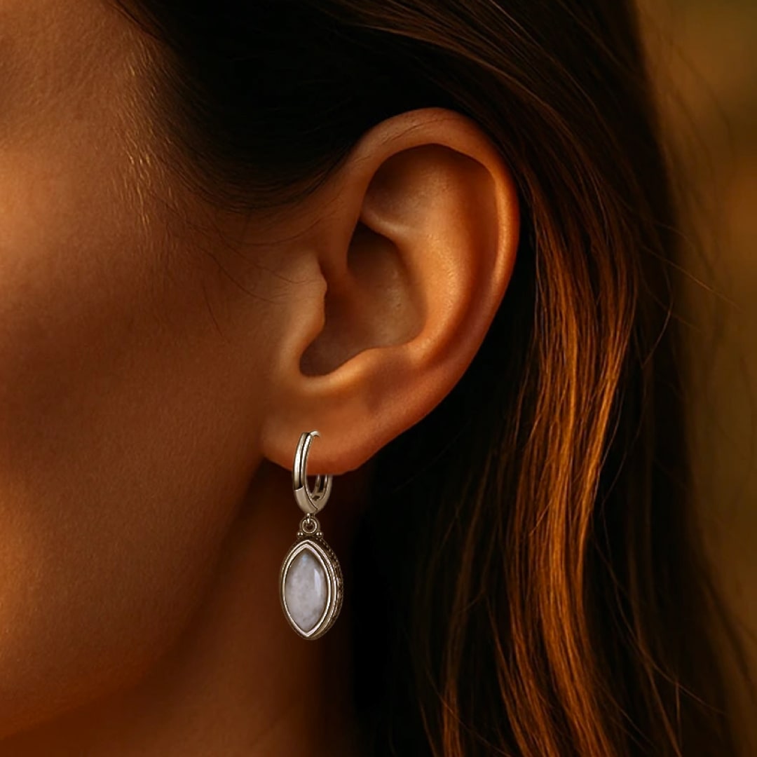 "Calm & Light" Moonstone Earrings