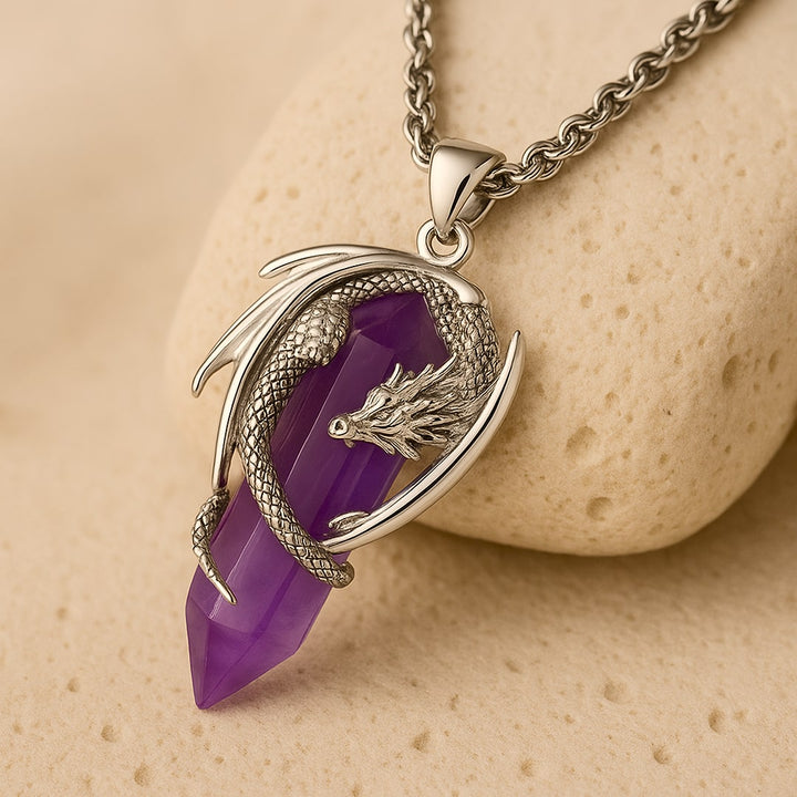 "Dragon" Pendant in Natural Stone