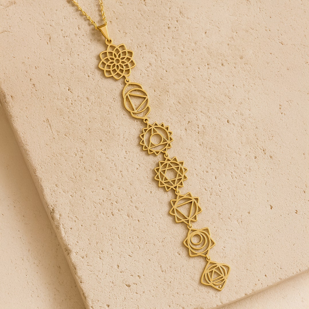 7 Chakras Necklace - Sacred Symbols