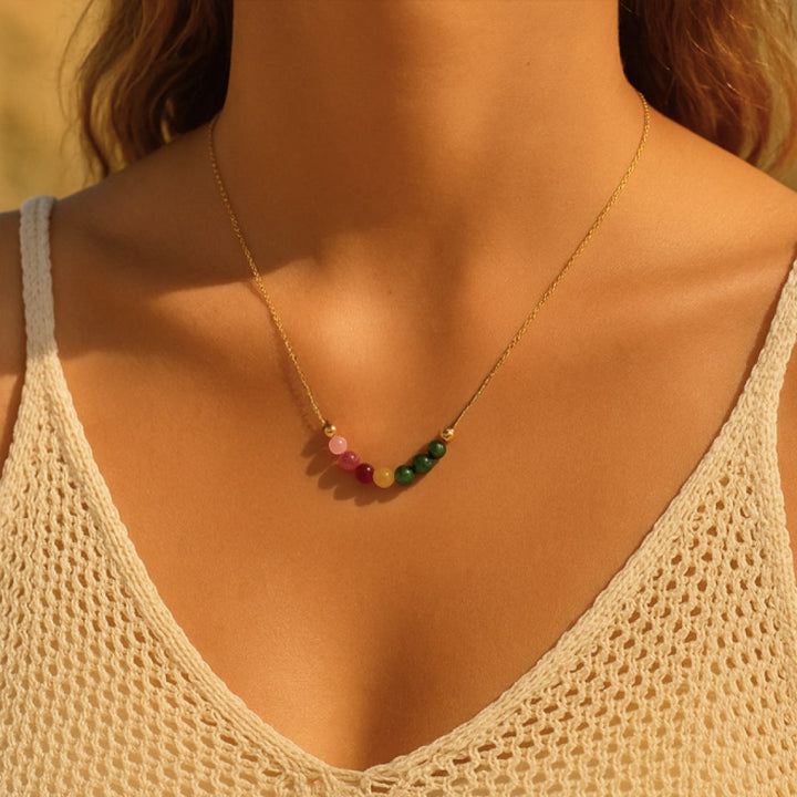 "Energy Arc" Necklace in Tourmaline
