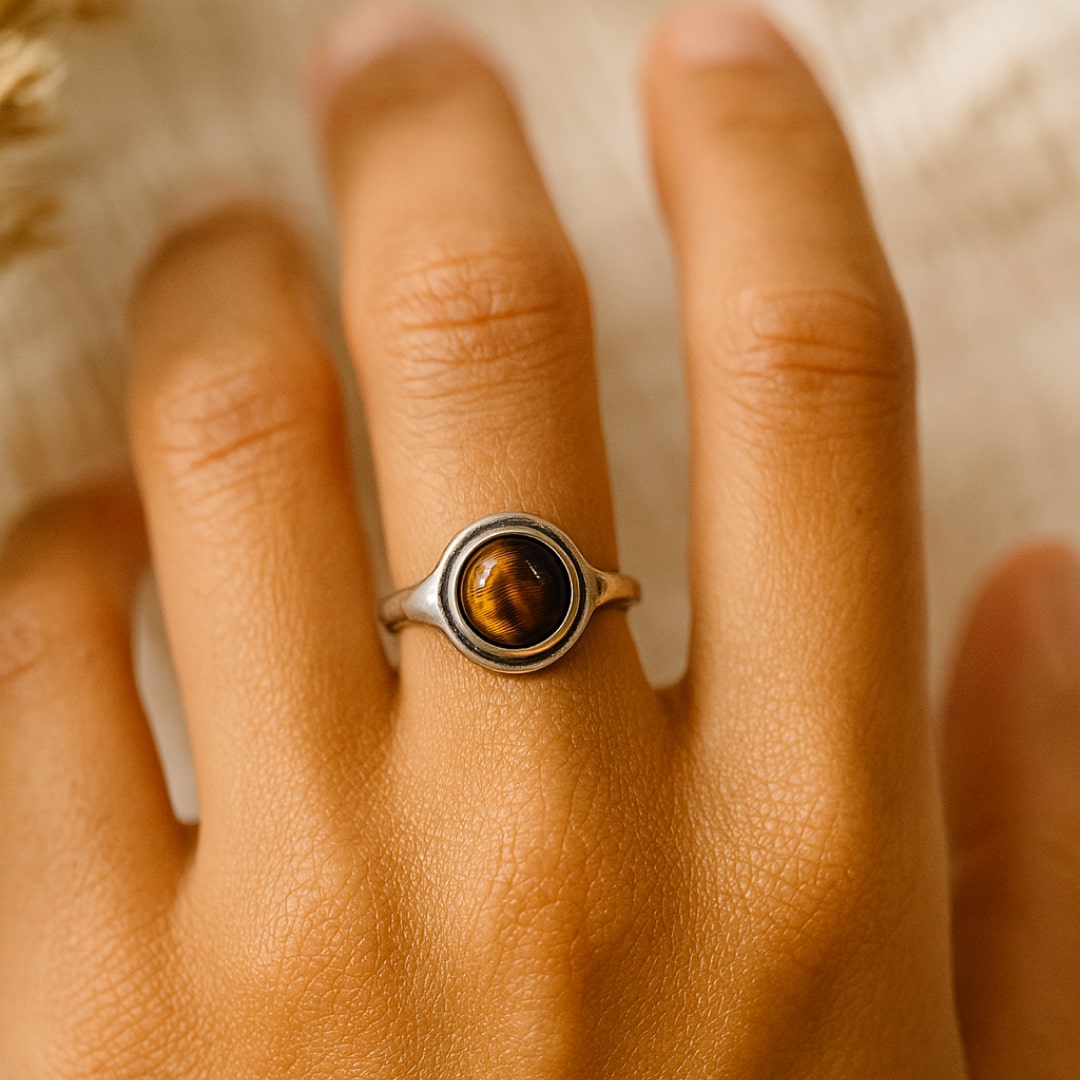 "Aura" Ring in Tiger's Eye