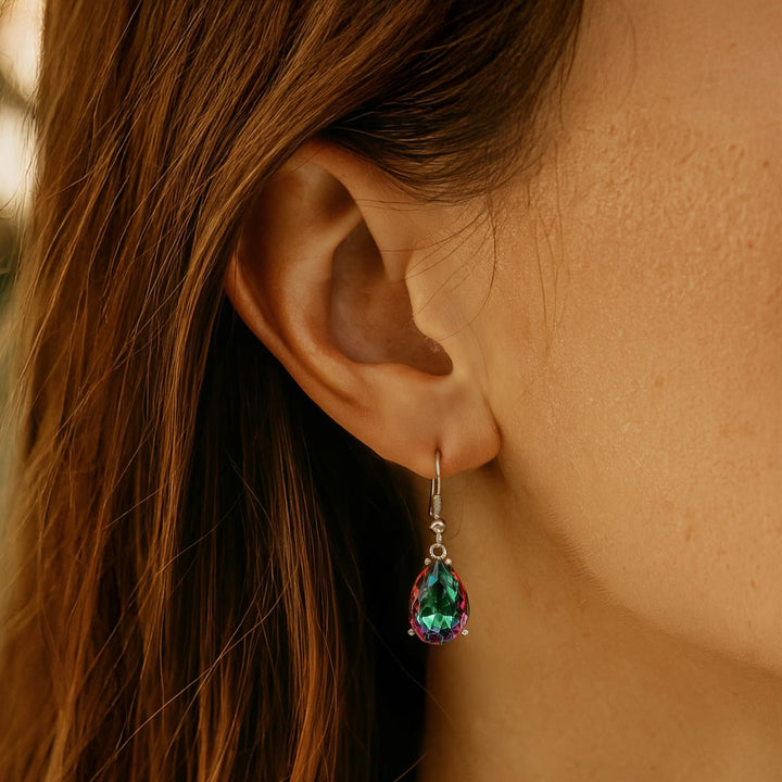 Rainbow Mystic Topaz Earrings