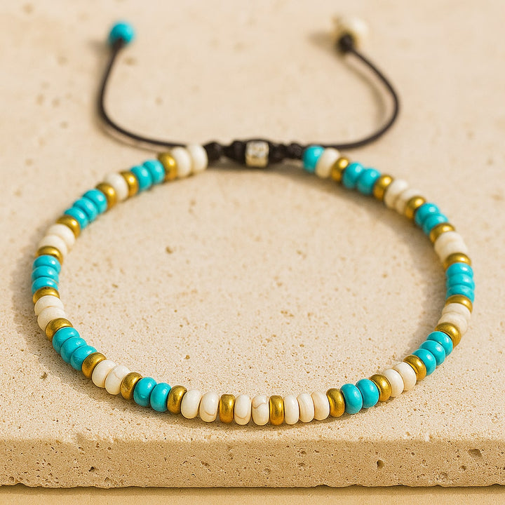 "Vibration" Bracelet in Turquoise & Howlite