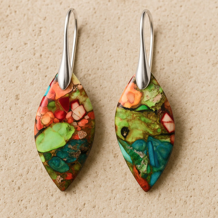Harlequin Jasper Earrings