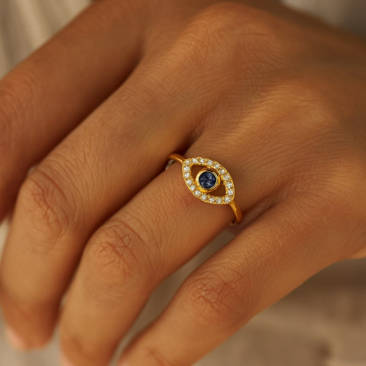 Adjustable Ring "Evil Eye"