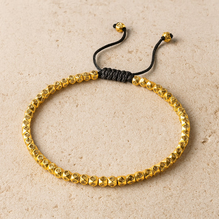 "Harmonie Tibétaine" Bracelet in Faceted Beads