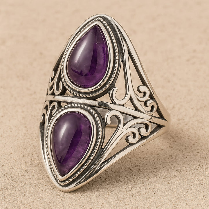 "Intuitive Spirit" Ring in Amethyst & Silver