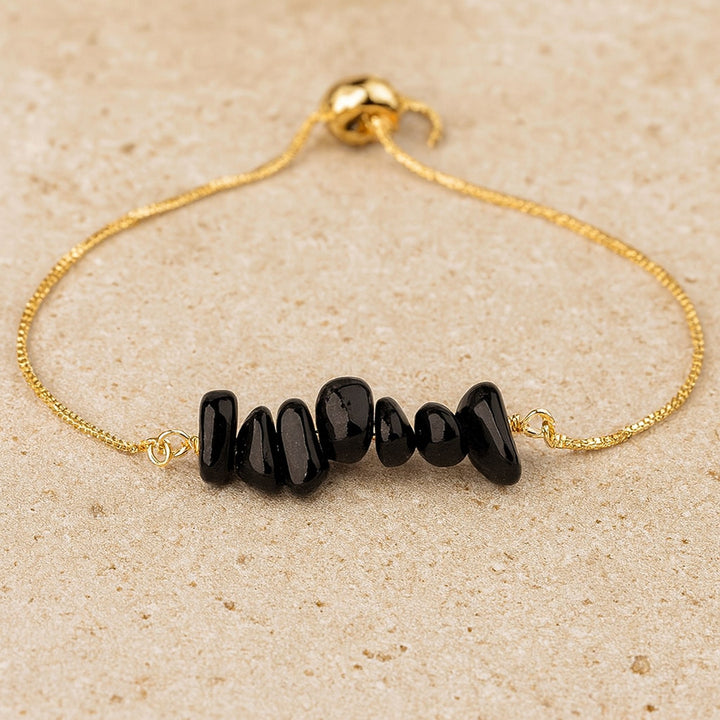 Thin Bracelet in Natural Irregular Stones