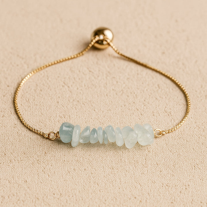 Thin Bracelet in Natural Irregular Stones