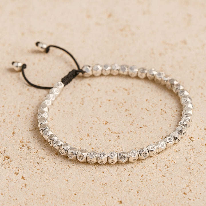 "Harmonie Tibétaine" Bracelet in Faceted Beads