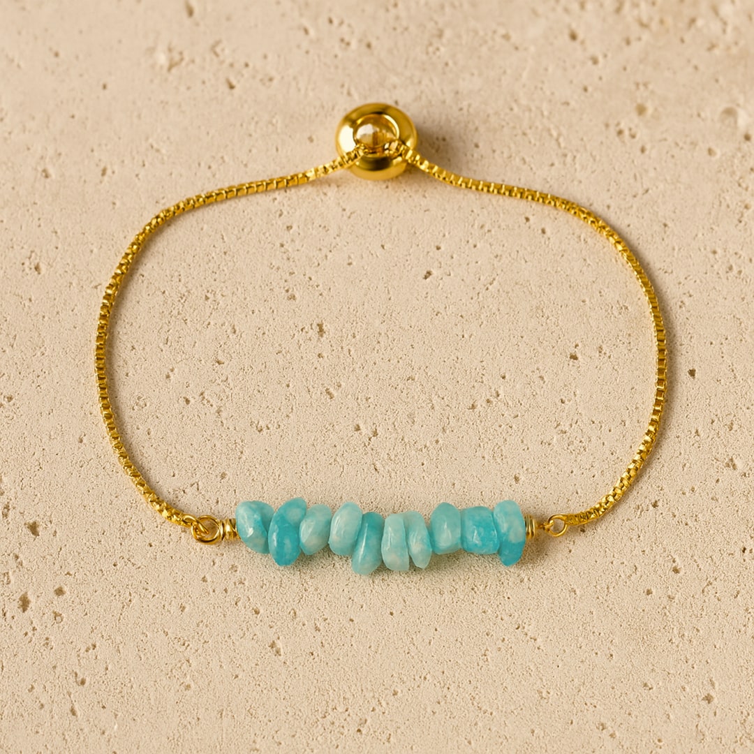 Thin Bracelet in Natural Irregular Stones