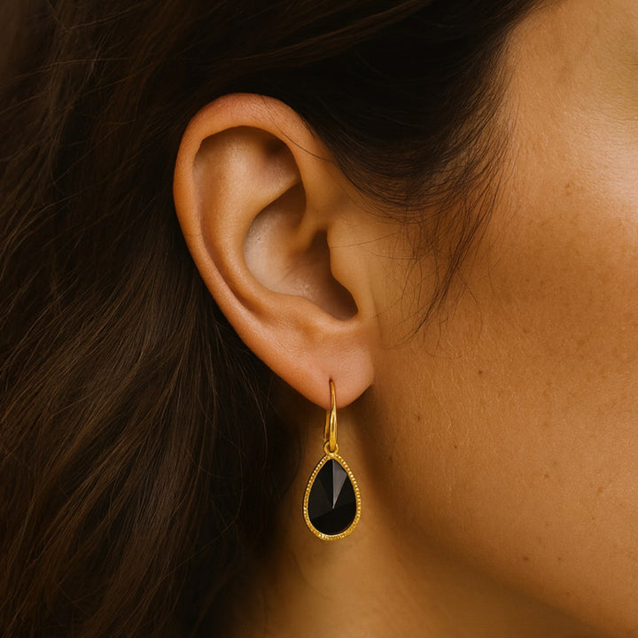 "Inner Protection" Onyx Earrings