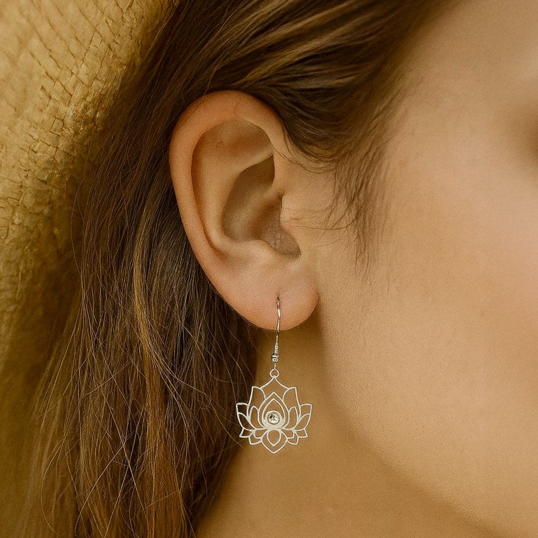 Lotus Reflection Earrings