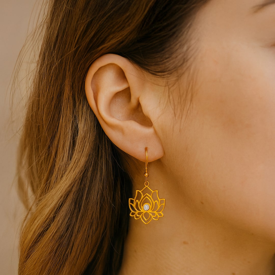 Lotus Reflection Earrings