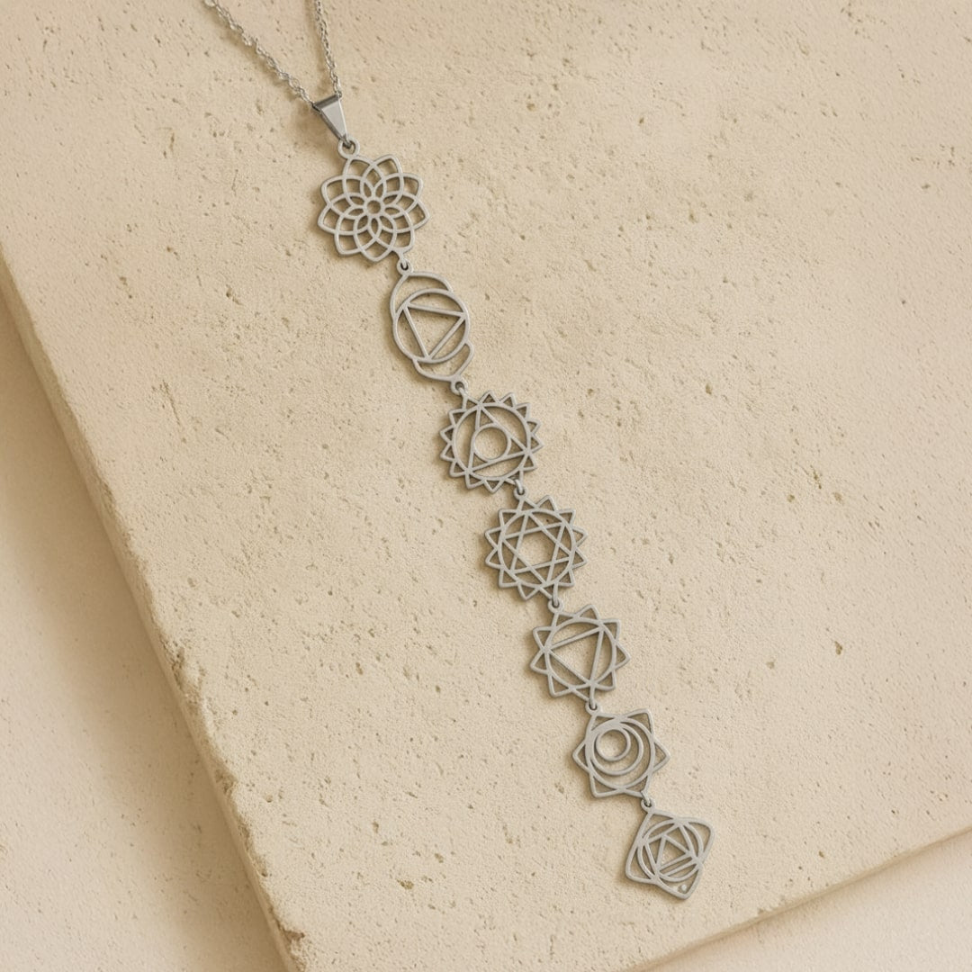 7 Chakras Necklace - Sacred Symbols