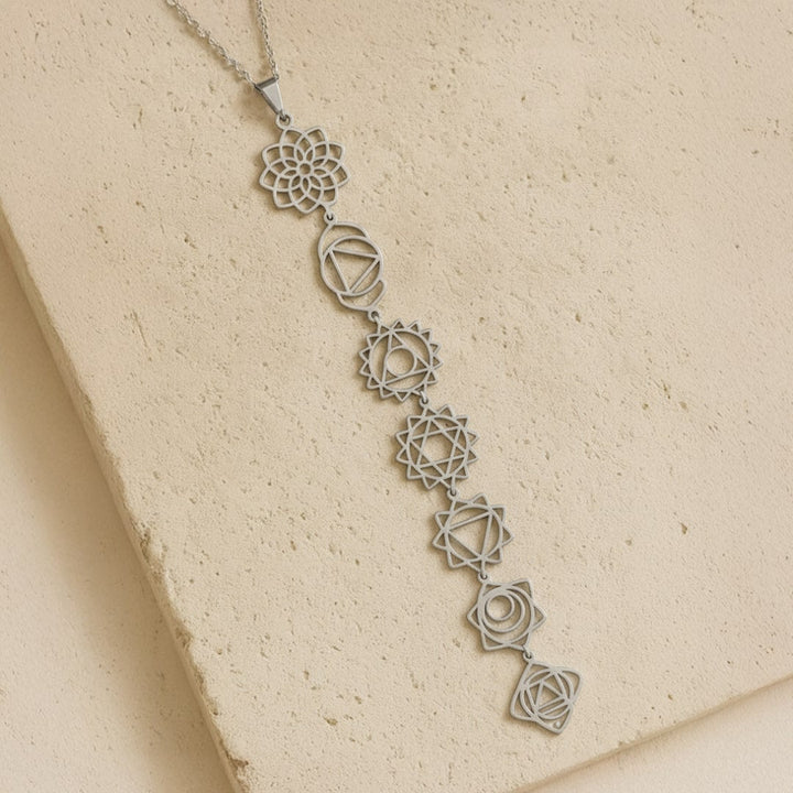 7 Chakras Necklace - Sacred Symbols