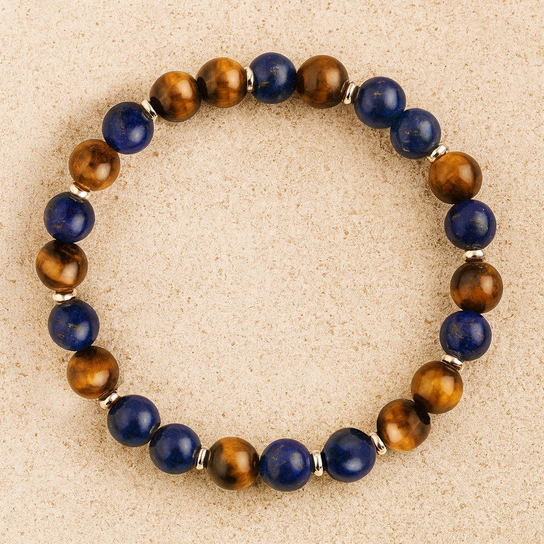 "Letting Go" Bracelet Tiger Eye & Lapis Lazuli