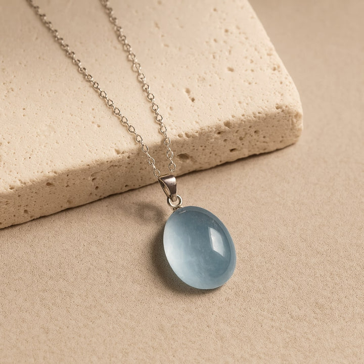 "Deep Calm" Pendant in Aquamarine