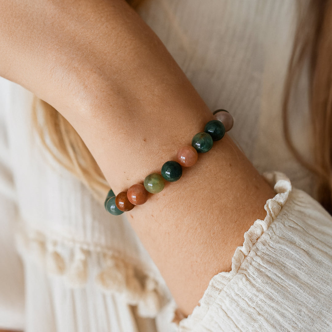 "Inner Peace" Bracelet in Indian Agate